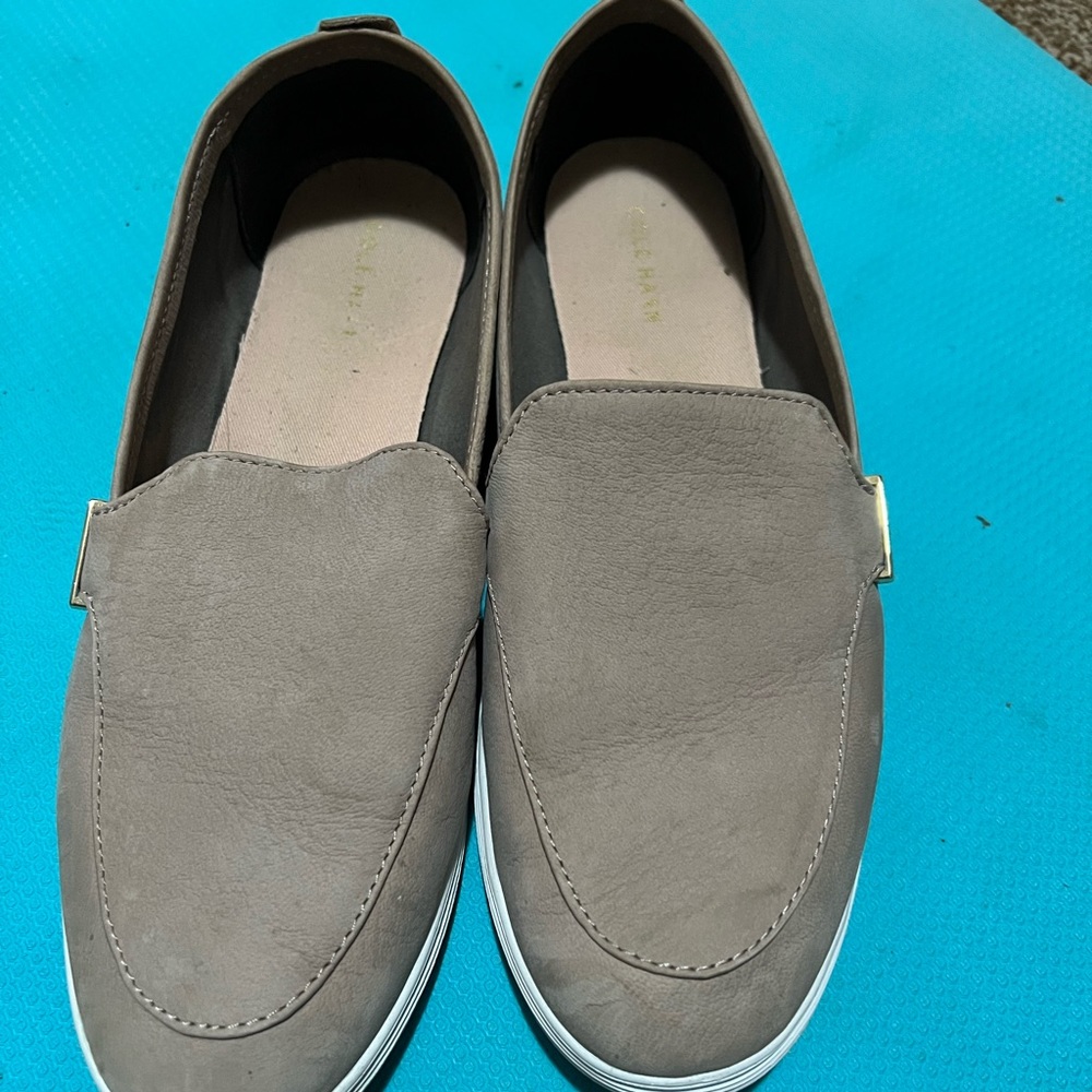 Womens Cole Haan slip ons. Nude. Size 8.5.